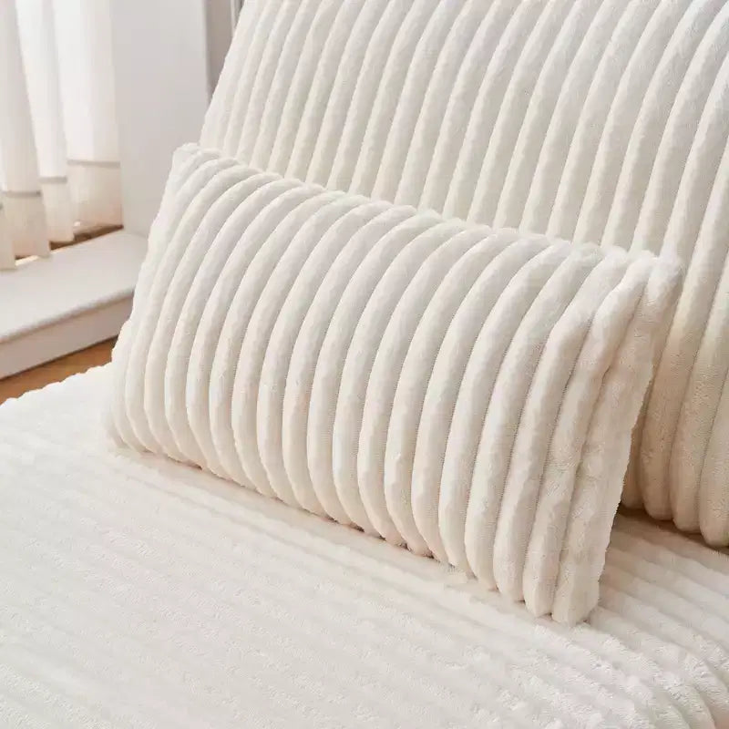 Fauteuil en velours côtelé avec pouf, fauteuil convertible compact