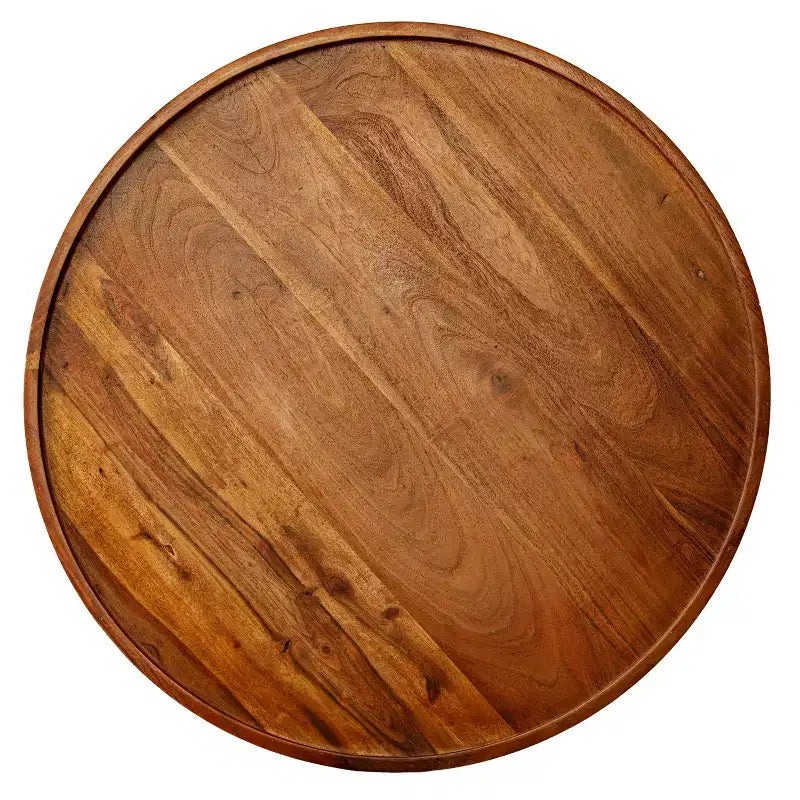 Table basse ronde, naturelle
