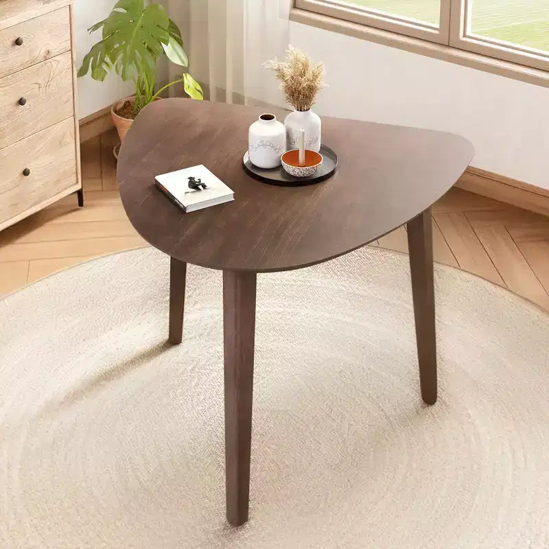 Table triangulaire moderne en bois
