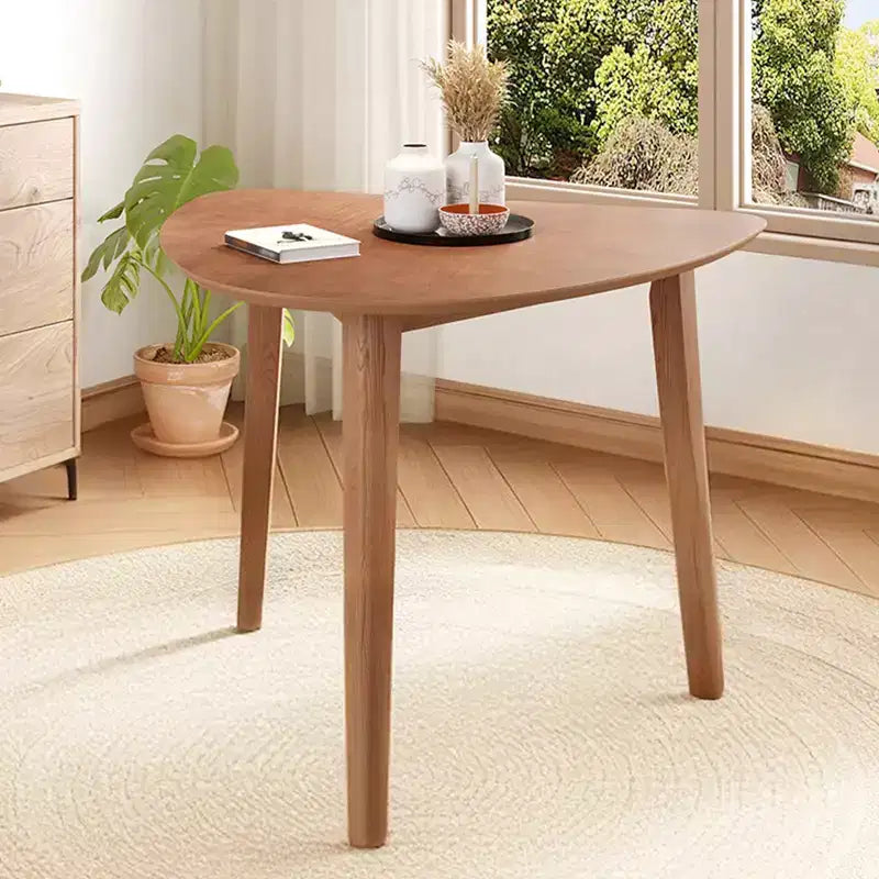 Table triangulaire moderne en bois
