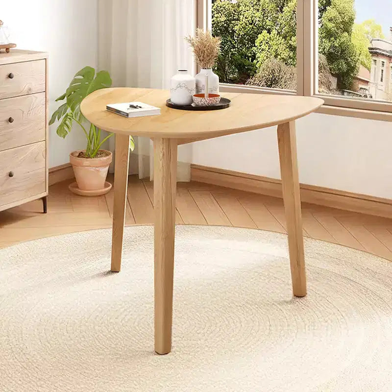 Table triangulaire moderne en bois