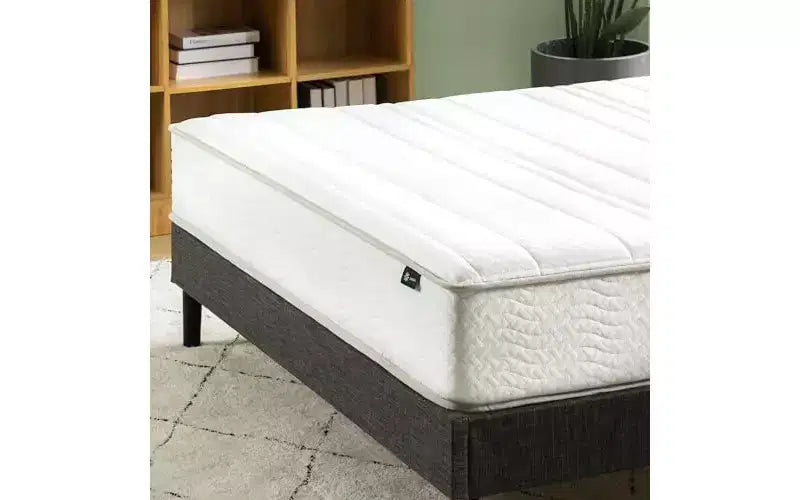 Matelas hybride de 6 pouces en mousse et à ressorts, lit simple, fermeté moyenne, soutien durable