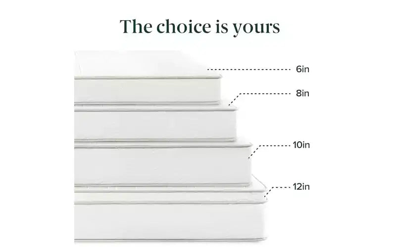 Matelas hybride de 6 pouces en mousse et à ressorts, lit simple, fermeté moyenne, soutien durable