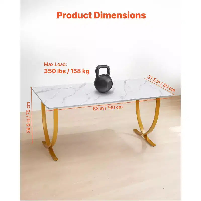 Bureau de direction, grand bureau de 63Wx31.5D, table informatique moderne