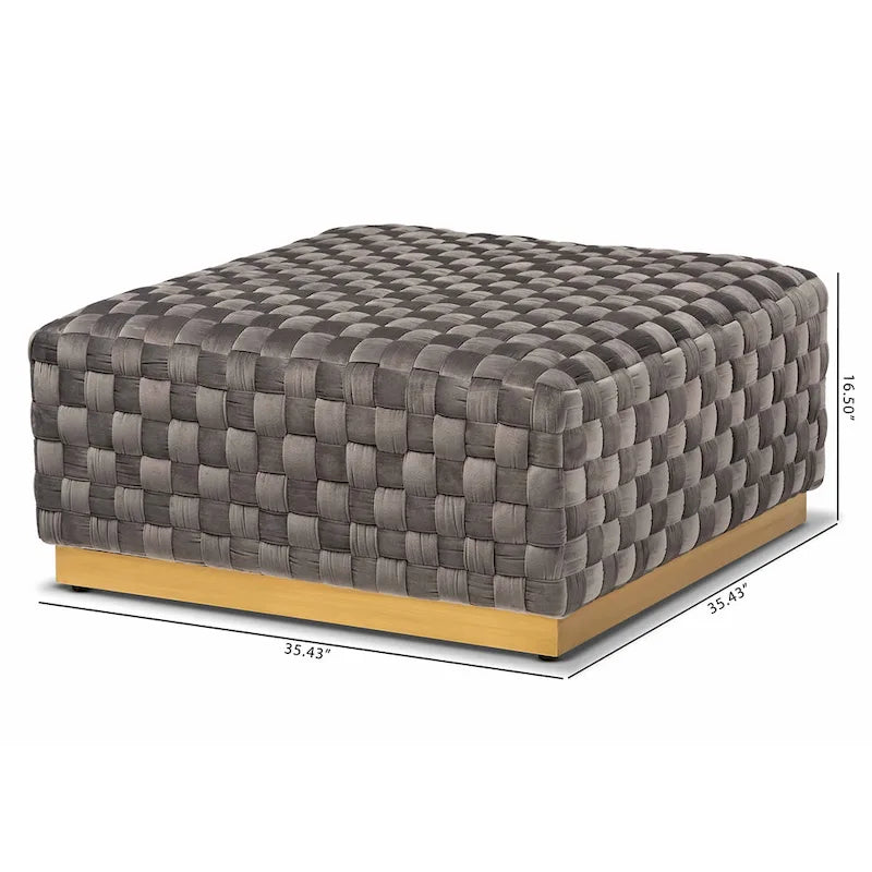 Modern Style Square Cocktail Ottoman