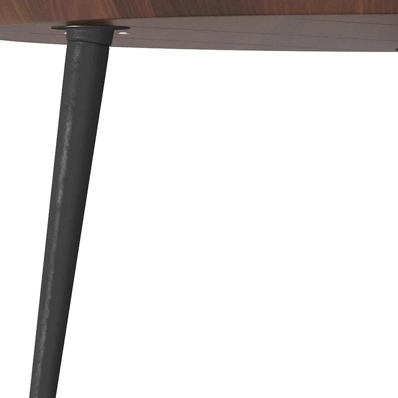 Moderner Couchtisch im Industrial-Stil in Cognac - 30 d x 30 w x 16 h