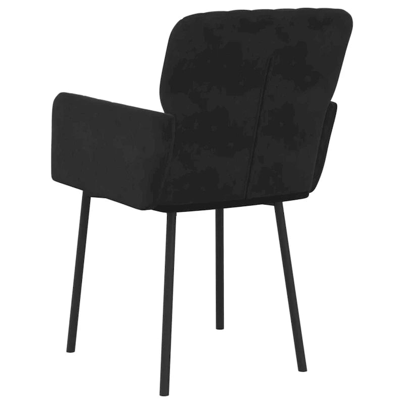 2 sillas de comedor tapizadas decorativas para sala de estar, terciopelo - 20.3 x 24 x 30.9