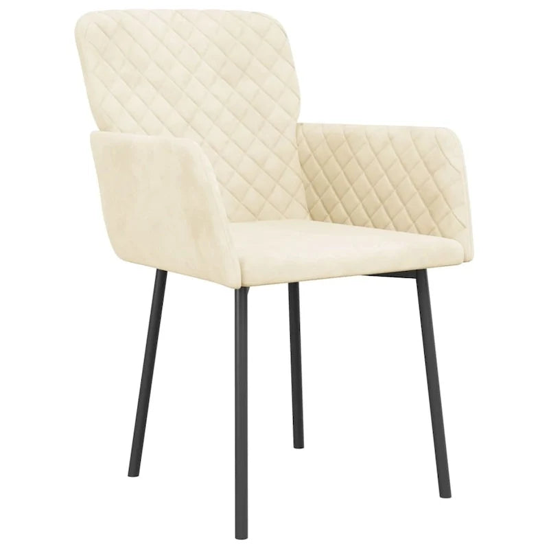 2 sillas de comedor tapizadas decorativas para sala de estar, terciopelo - 20.3 x 24 x 30.9