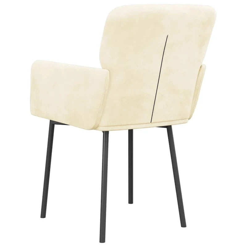 2 sillas de comedor tapizadas decorativas para sala de estar, terciopelo - 20.3 x 24 x 30.9