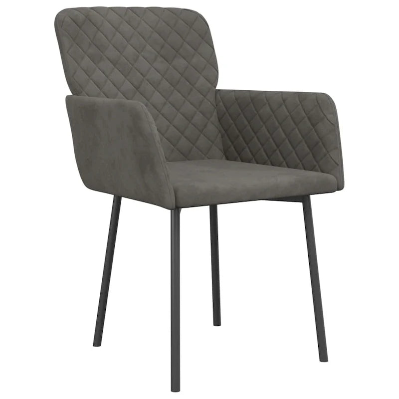 2 sillas de comedor tapizadas decorativas para sala de estar, terciopelo - 20.3 x 24 x 30.9