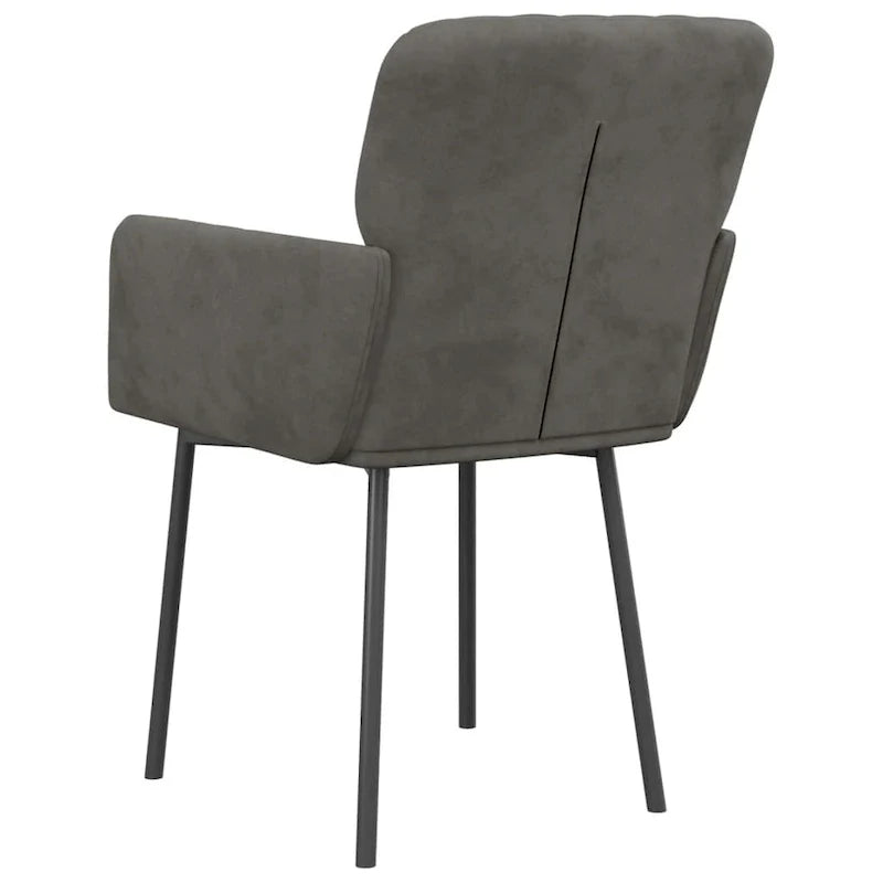 2 sillas de comedor tapizadas decorativas para sala de estar, terciopelo - 20.3 x 24 x 30.9