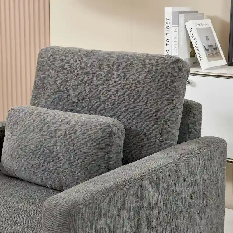 Fauteuil d’appoint moderne en chenille pour le salon
