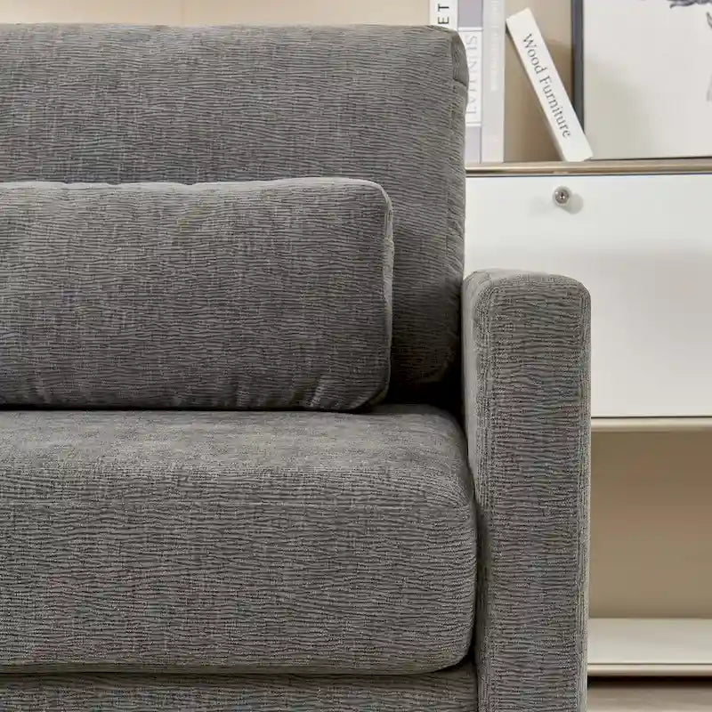 Fauteuil d’appoint moderne en chenille pour le salon