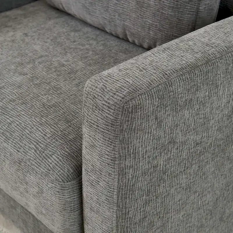 Fauteuil d’appoint moderne en chenille pour le salon