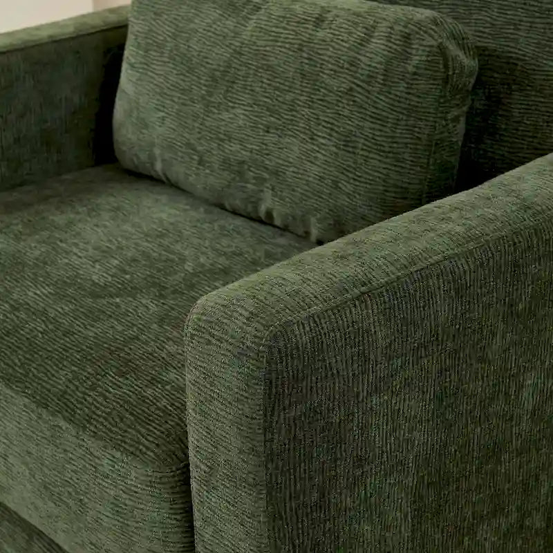 Fauteuil d’appoint moderne en chenille pour le salon