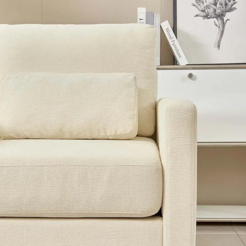 Fauteuil d’appoint moderne en chenille pour le salon