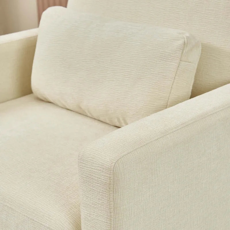 Fauteuil d’appoint moderne en chenille pour le salon