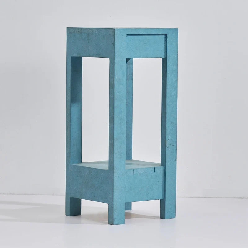 Hoher kleiner Beistelltisch, quadratischer Nachttisch fürs Schlafzimmer, neben dem Bett, fürs Wohnzimmer und Sofa, D11 * W10.6 * H26