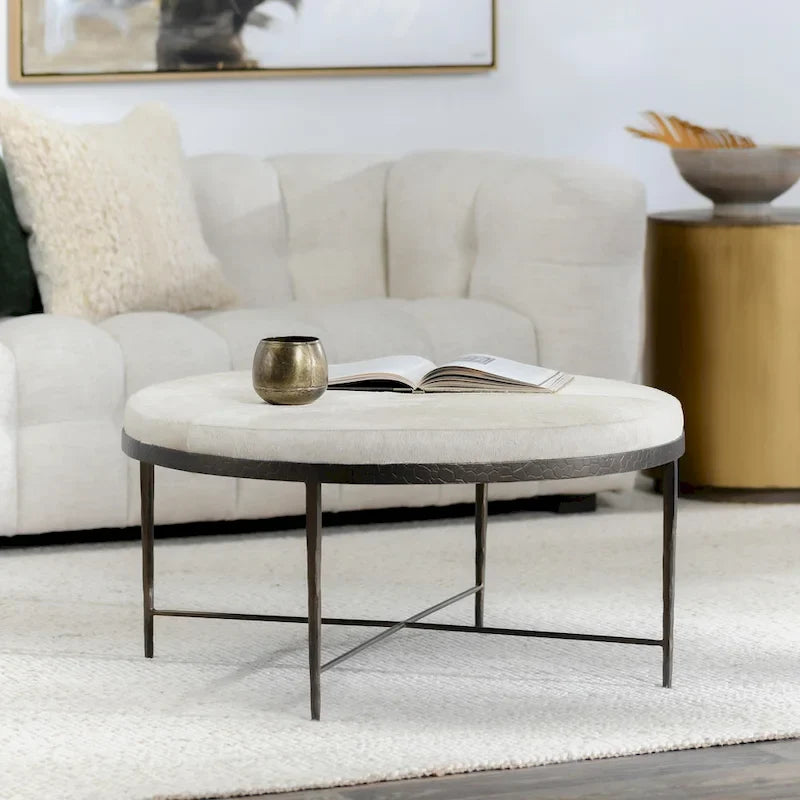 Classic Home Bose Leather Hide Coffee Table