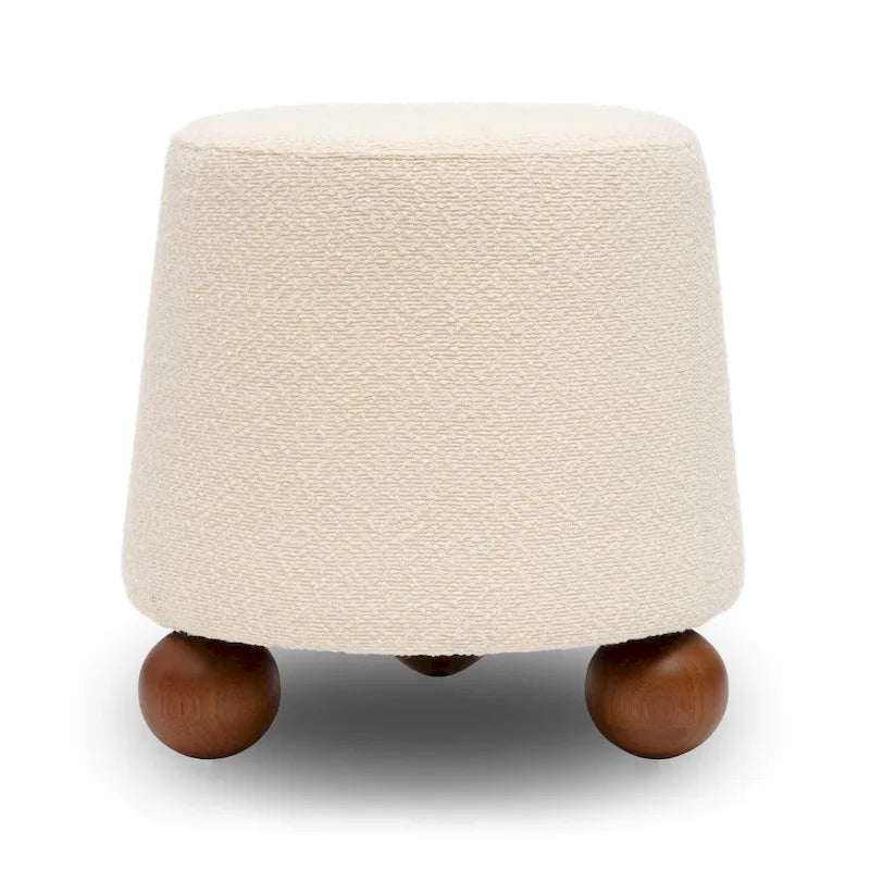 Classic Scandinavian Stylev Upholstered Stool