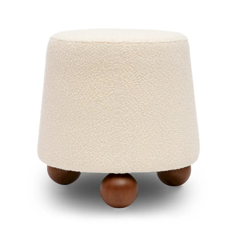 Classic Scandinavian Stylev Upholstered Stool