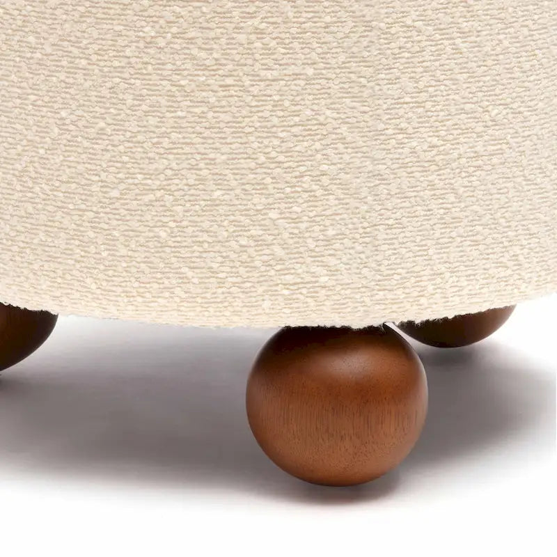 Classic Scandinavian Stylev Upholstered Stool