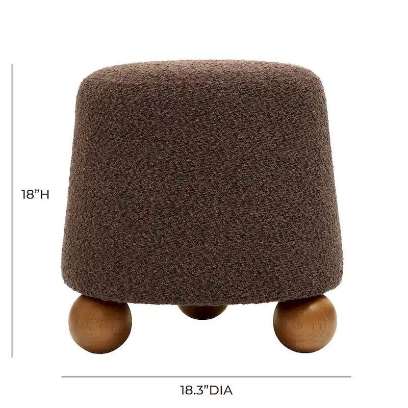 Classic Scandinavian Stylev Upholstered Stool